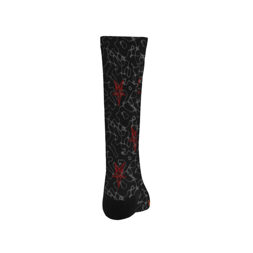 Baphomet in Flames Gothic Art Trouser Socks