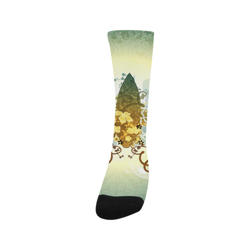 Surfbaord on vintage background Trouser Socks