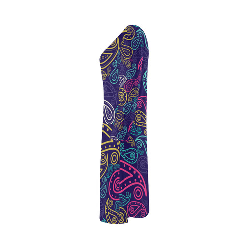 paisley Bateau A-Line Skirt (D21)