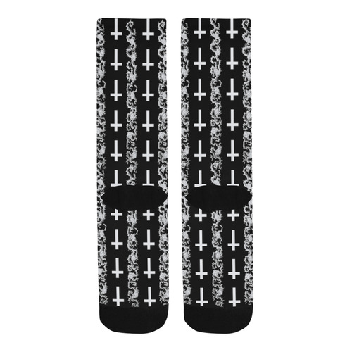 Lucifer's Thorns Occult Goth Print Trouser Socks