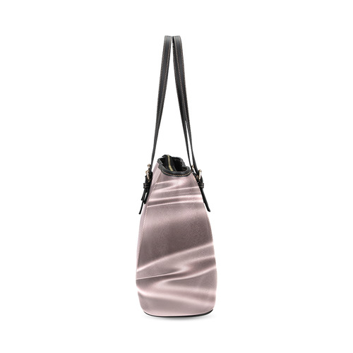 Lilac satin 3D texture Lilac Center Version Leather Tote Bag/Small (Model 1640)