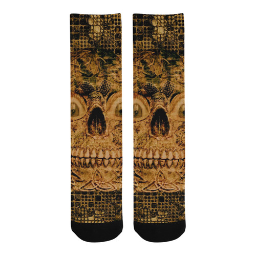 Stone and Metal Skull C by JamColors Trouser Socks