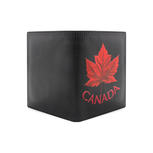 Canada Souvenir Wallets Leather Canada Wallet Men's Leather Wallet (Model 1612)