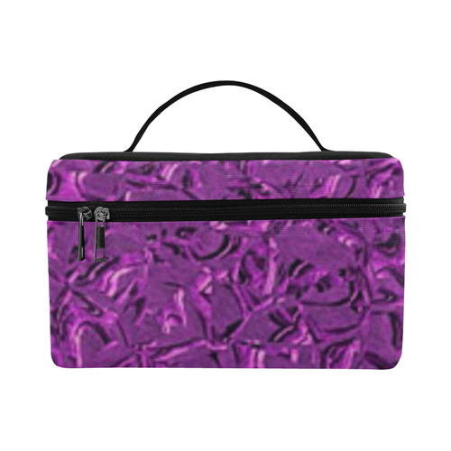 Sparkling Metal Art F by FeelGood Cosmetic Bag/Large (Model 1658)