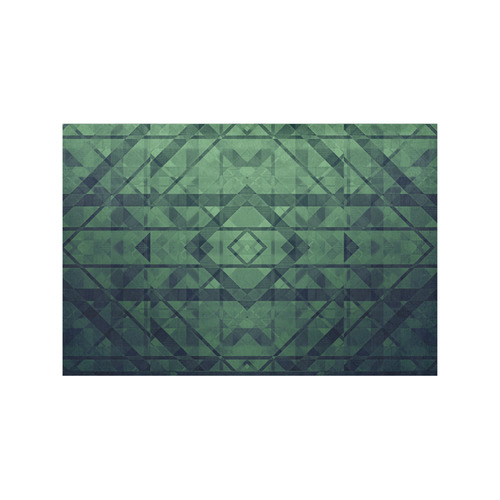 Sci-Fi Green Monster Geometric design Modern style Placemat 12’’ x 18’’ (Six Pieces)