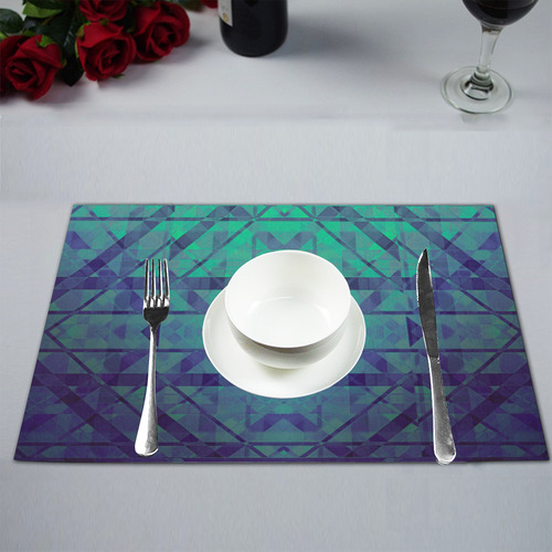 Sci-Fi Dream  Geometric design Modern style Placemat 12’’ x 18’’ (Set of 4)