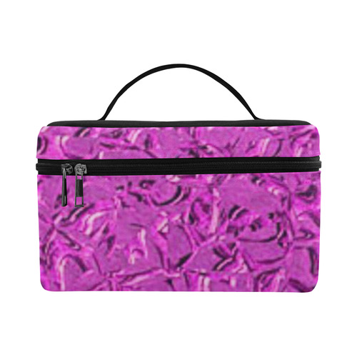 Sparkling Metal Art D by FeelGood Cosmetic Bag/Large (Model 1658)