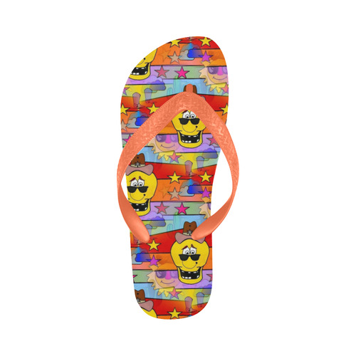 Fun Skull by Popart Lover Flip Flops for Men/Women (Model 040)