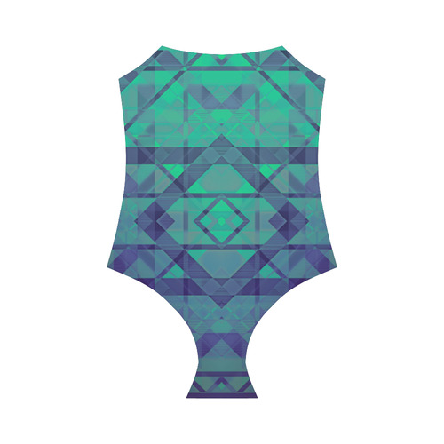 Sci-Fi Dream  Geometric design Modern style Strap Swimsuit ( Model S05)