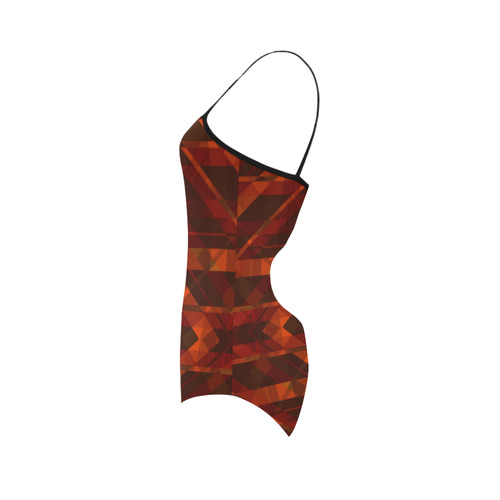 Sci-Fi Horror  Geometric design Modern style Strap Swimsuit ( Model S05)