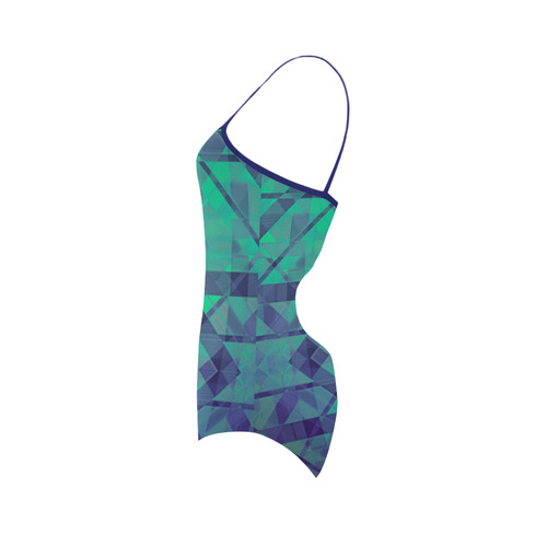 Sci-Fi Dream  Geometric design Modern style Strap Swimsuit ( Model S05)