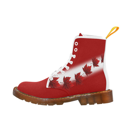 Red Canada Boots Men's Canada Flag Boots Martin Boots For Men Model 1203H