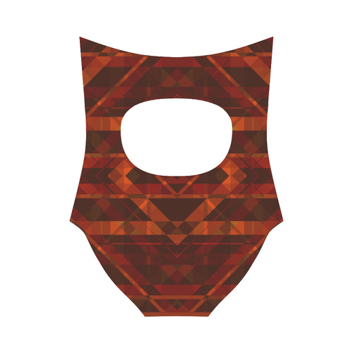 Sci-Fi Horror  Geometric design Modern style Strap Swimsuit ( Model S05)