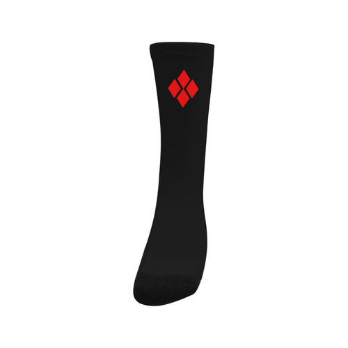 Red & Black Harlequin Trouser Socks