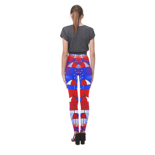 America Umbrella Pop by Popart Lover Cassandra Women's Leggings (Model L01)