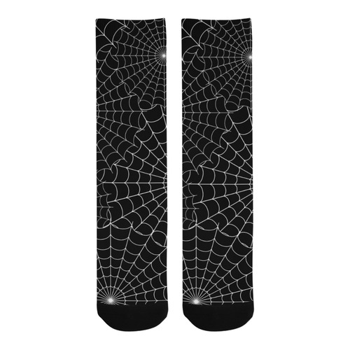 Halloween Spiderwebs - White Trouser Socks