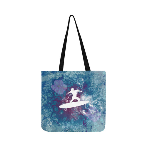 Sport, surfboarder with splash Reusable Shopping Bag Model 1660 (Two sides)