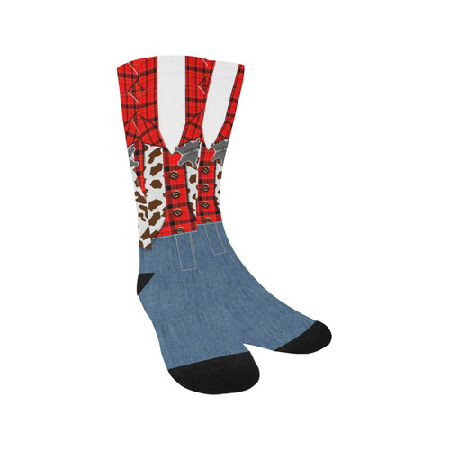 Halloween Sheriff Costume Trouser Socks
