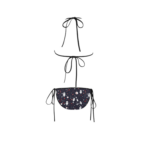 Astronaut Doodle Custom Bikini Swimsuit