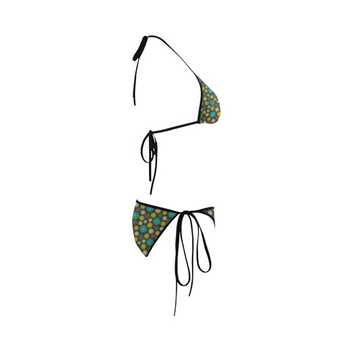 Symbolic Camomiles Floral Custom Bikini Swimsuit