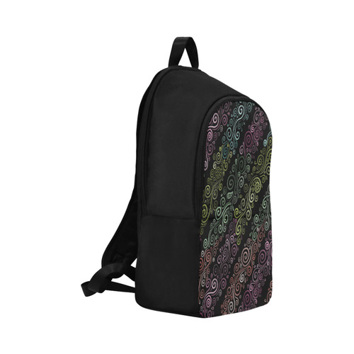 3D Psychedelic pastel rainbow Fabric Backpack for Adult (Model 1659)