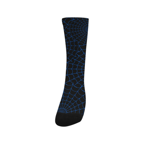 Halloween Spiderwebs - Blue Trouser Socks