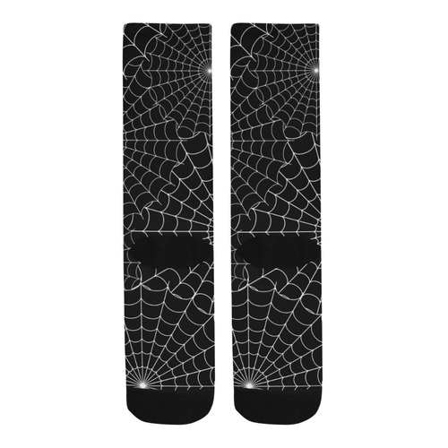 Halloween Spiderwebs - White Trouser Socks