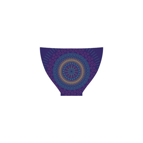 blue mandala circular Custom Bikini Swimsuit