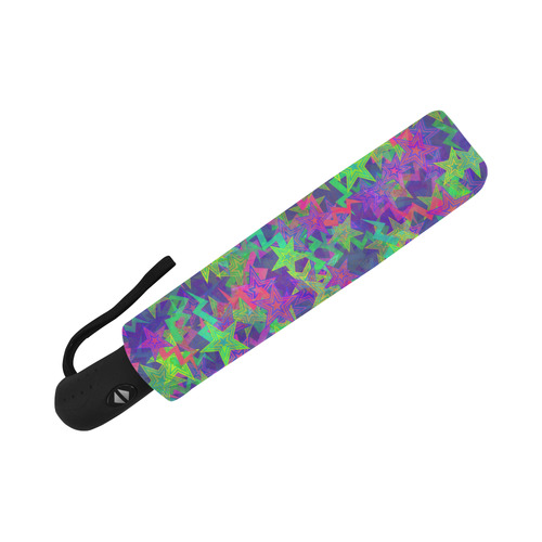 Purple Shooting Stars Auto-Foldable Umbrella (Model U04)