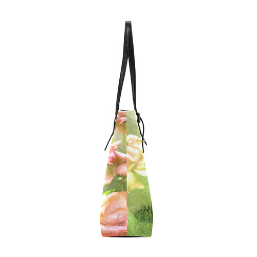 Cute cat in a garden Euramerican Tote Bag/Small (Model 1655)