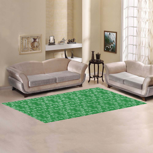 Green Shadows Area Rug 9'6''x3'3''