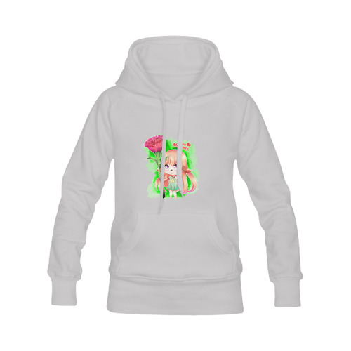 Happy Mother's Day Furry Girl Women's Classic Hoodies (Model H07)