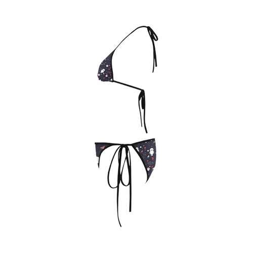 Astronaut Doodle Custom Bikini Swimsuit