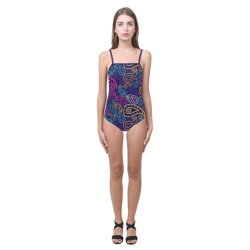 paisley Strap Swimsuit ( Model S05)