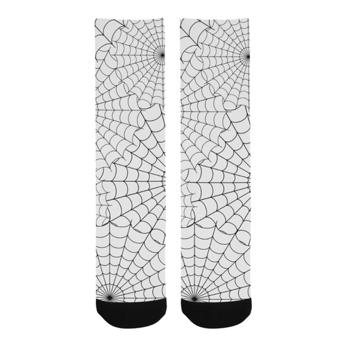 Halloween Spiderwebs - Black Trouser Socks