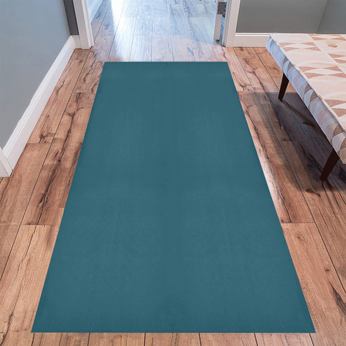 Blue Coral Area Rug 9'6''x3'3''