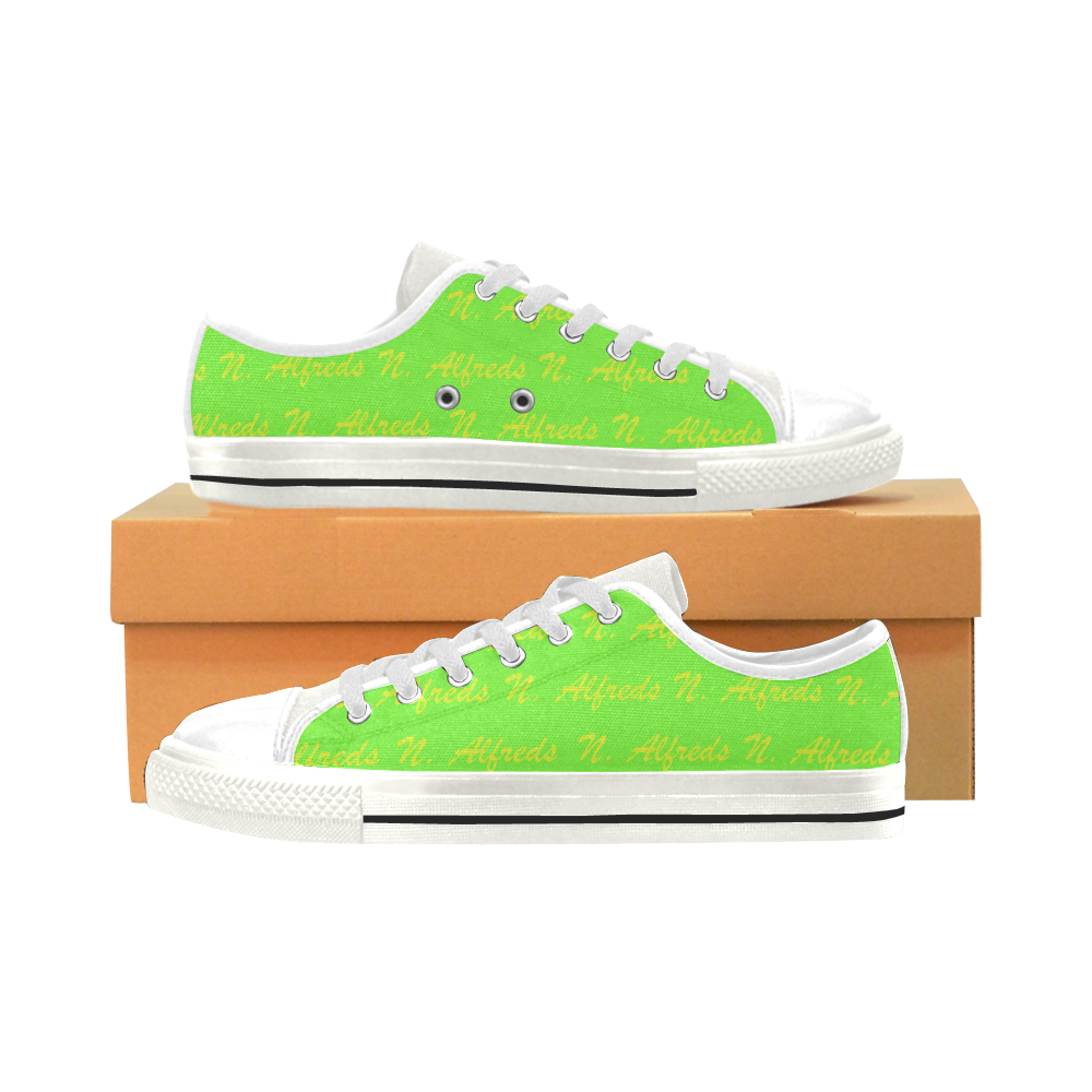 lime green canvas shoes