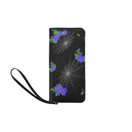 Flowers and Webs Wallet Women's Clutch Purse (Model 1637)