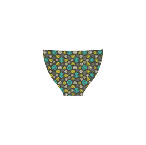 Symbolic Camomiles Floral Custom Bikini Swimsuit (Model S01)