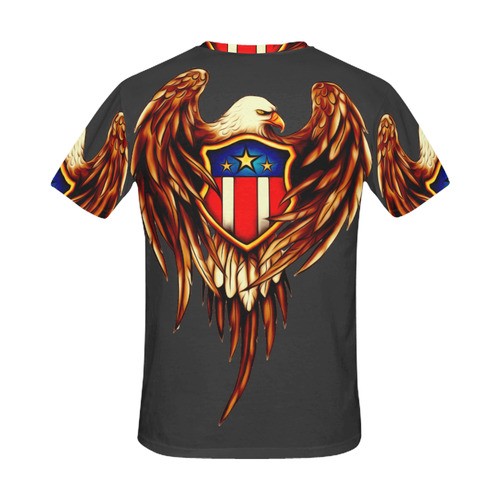 Eagle and shield All Over Print T-Shirt for Men (USA Size) (Model T40)