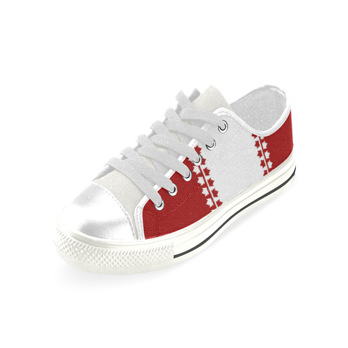 Kid's Canada Shoes Classic Canvas Sneakers Low Top Canvas Shoes for Kid (Model 018)