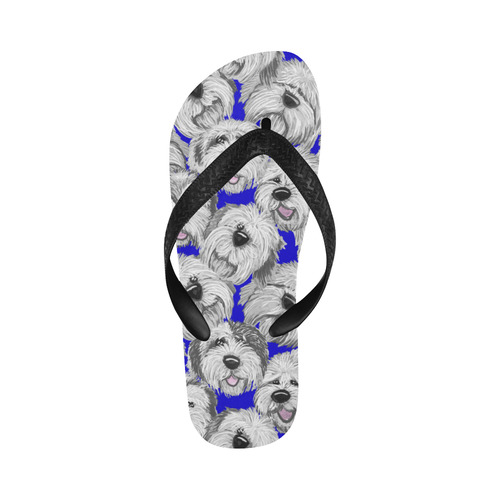 OES heads Blue Flip Flops for Men/Women (Model 040)