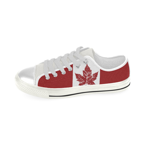 Kid's Canada Shoes Cool Canvas Sneakers Low Top Canvas Shoes for Kid (Model 018)