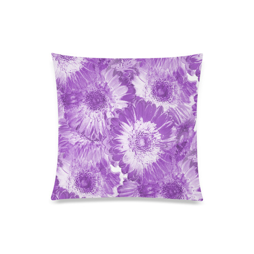 Purple Garden Custom Zippered Pillow Case 20"x20"(Twin Sides)
