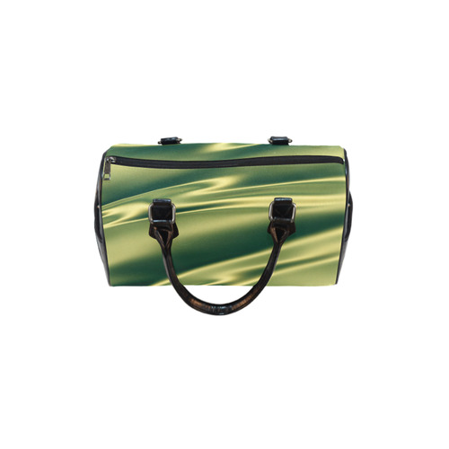 Green satin 3D texture Boston Handbag (Model 1621)