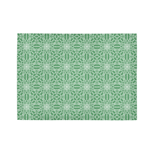 Green Lace Area Rug7'x5'