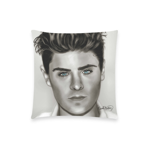 Zac Efron WM-E-blue eyes Pillow case Custom  Pillow Case 18"x18" (one side) No Zipper