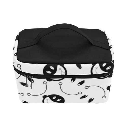 black and white funny monkeys Lunch Bag/Large (Model 1658)