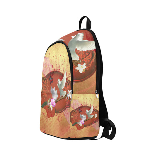 Wonderful dove couple Fabric Backpack for Adult (Model 1659)