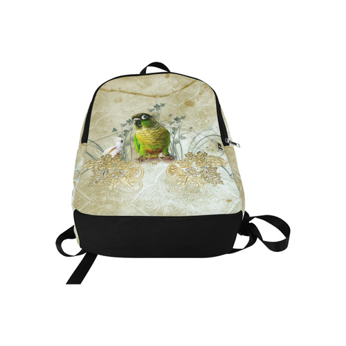 Sweet parrot with floral elements Fabric Backpack for Adult (Model 1659)